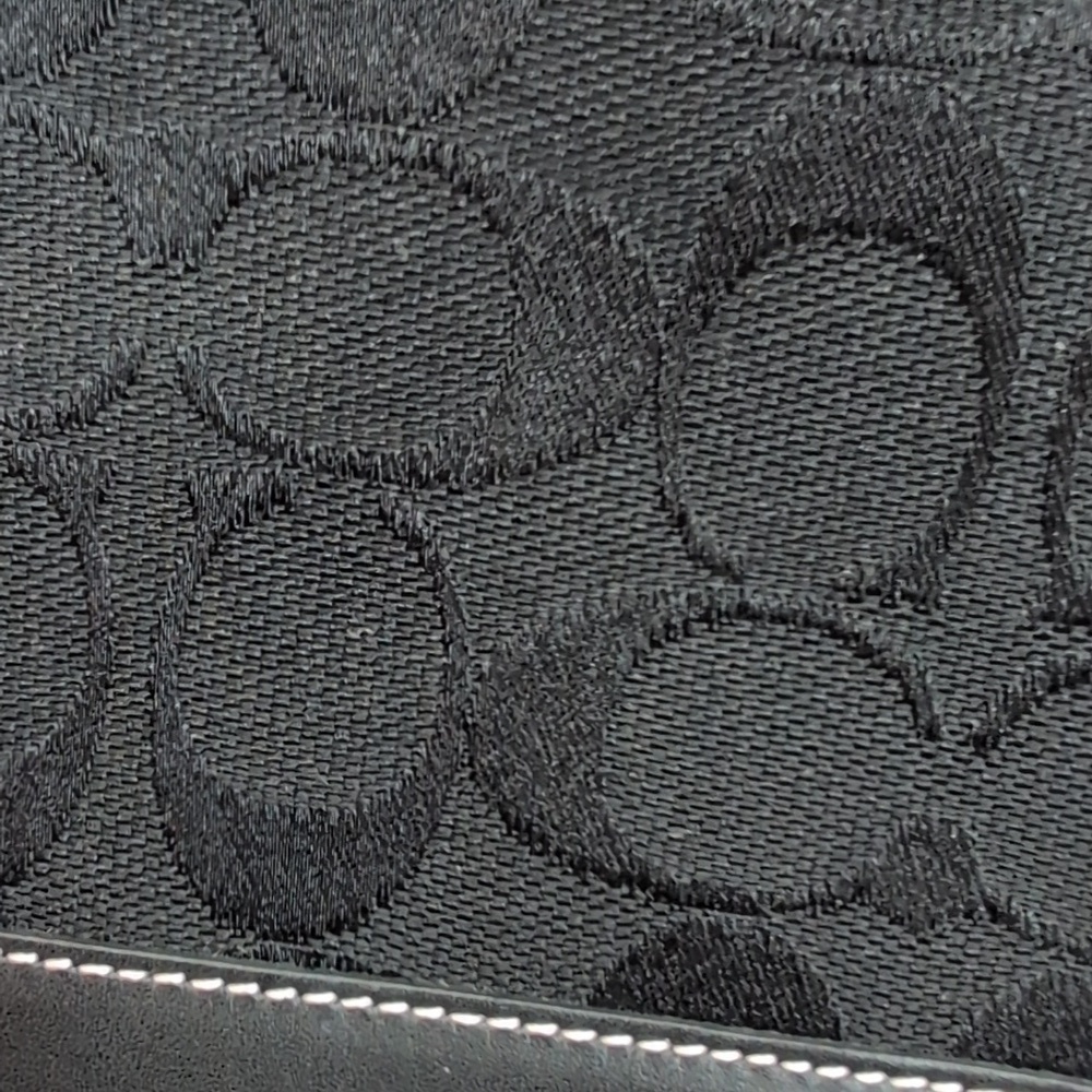 Coach Vintage Black Canvas and Leather Demi - Picture 2 of 16
